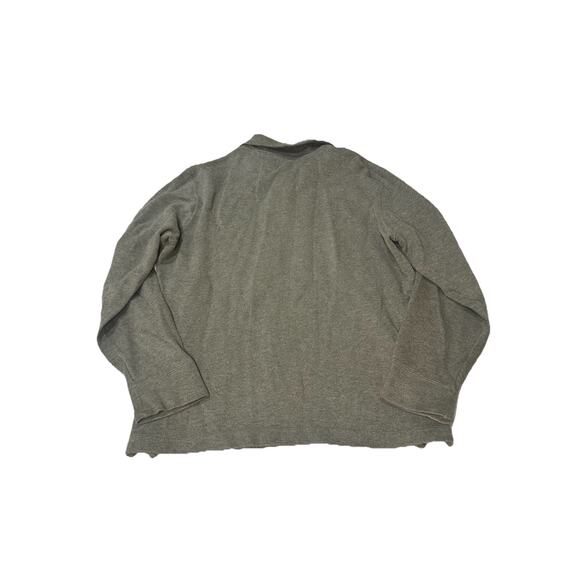 Polo Ralph Lauren Men Large Estate Rib Quarter Zip Pullover Sweater Heather Gray - Picture 2 of 3